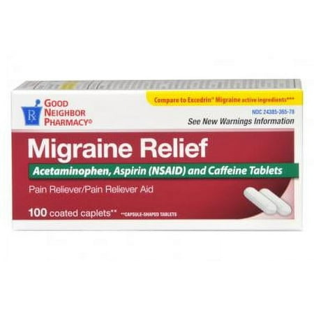 Good Neighbor Pharmacy Migraine Relief 100 Caplets