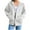 White, variant on WNEGSTG Women's Hoodie Fashion Zipper Pink Sweatshirt Sport Coat Pink