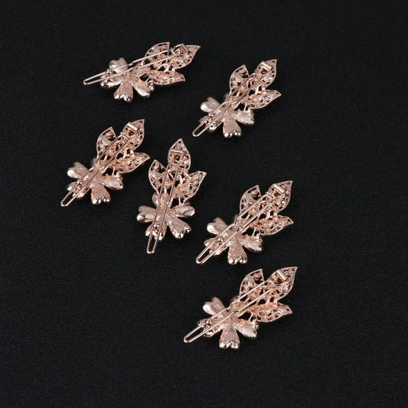 Raindrop Design Side Hair Clips for Women, Assorted Colors Hair Barrettes, 6-Pack Set