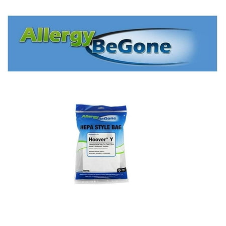 Allergy Be Gone Hoover Type Y Hepa Filter Bag 6 Bags Compare With Part Ah10040 Ah10165 902419001 Allergy Be Gone Hoover Type Y Hepa Filter Bag 6 Bags Compare With Part Ah10040 Ah10165 902419001