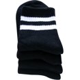 thumbnail image 5 of CoCoMangos Retro Striped Athletic Socks for Women Casual Cotton Ankle Socks Women 4 Pairs, 5 of 7