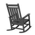thumbnail image 5 of Llinc Store Wood-Texture Oversized Adirondack Rocking Chair, Outdoor Rocking Porch Chair for Adults, All Weather Resistant Porch Rocker for Lawn Garden, Gray, 5 of 7