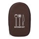 thumbnail image 5 of Chef cuchillo bolsa mochila portátil nylon cocina herramientas almacenamiento llevar bolsillos cuchillo titular cremallera bolsa para acampar al aire libre picnic marrón, 5 of 8