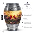 thumbnail image 7 of Cardinal Bird Urn for Ashes Adult, Decorative Funeral Urn - Cardinal Bird Theme Cremation & Memorial Sharing Urns for Ashes with Lid - 6inch, Medium Size with Velvet Bag - 1pcs, 7 of 7