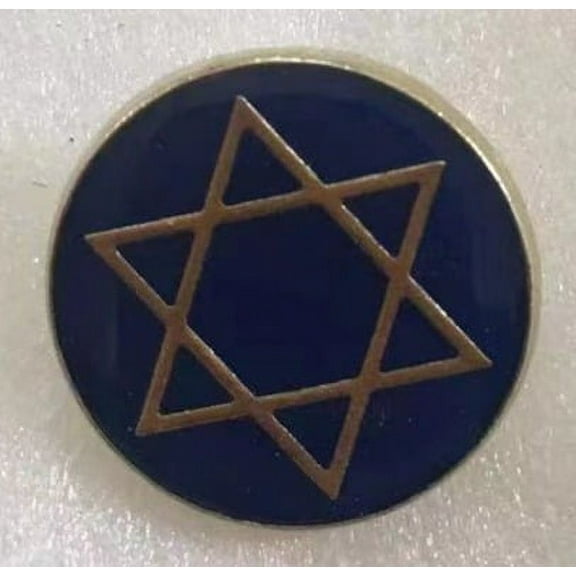 Gold Star of David Lapel Pin Jewish Magen