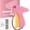 PINK YELLOW, variant on VALUNE Pink/Orange Handheld Stitch Gun, Quick Clothing Fixer Tagging Gun for Clothes, Comes with 6 Needles, 1000 Black Fasteners and 1000 White Fasteners