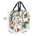 Floral painting in watercolor print Tote Lunch Bag Handheld Aluminum