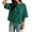 Green, variant on Womens Oversized Striped T-Shirts Summer Casual Color Block Short Sleeve Tops Drop Shoulder Boxy Tees Black L