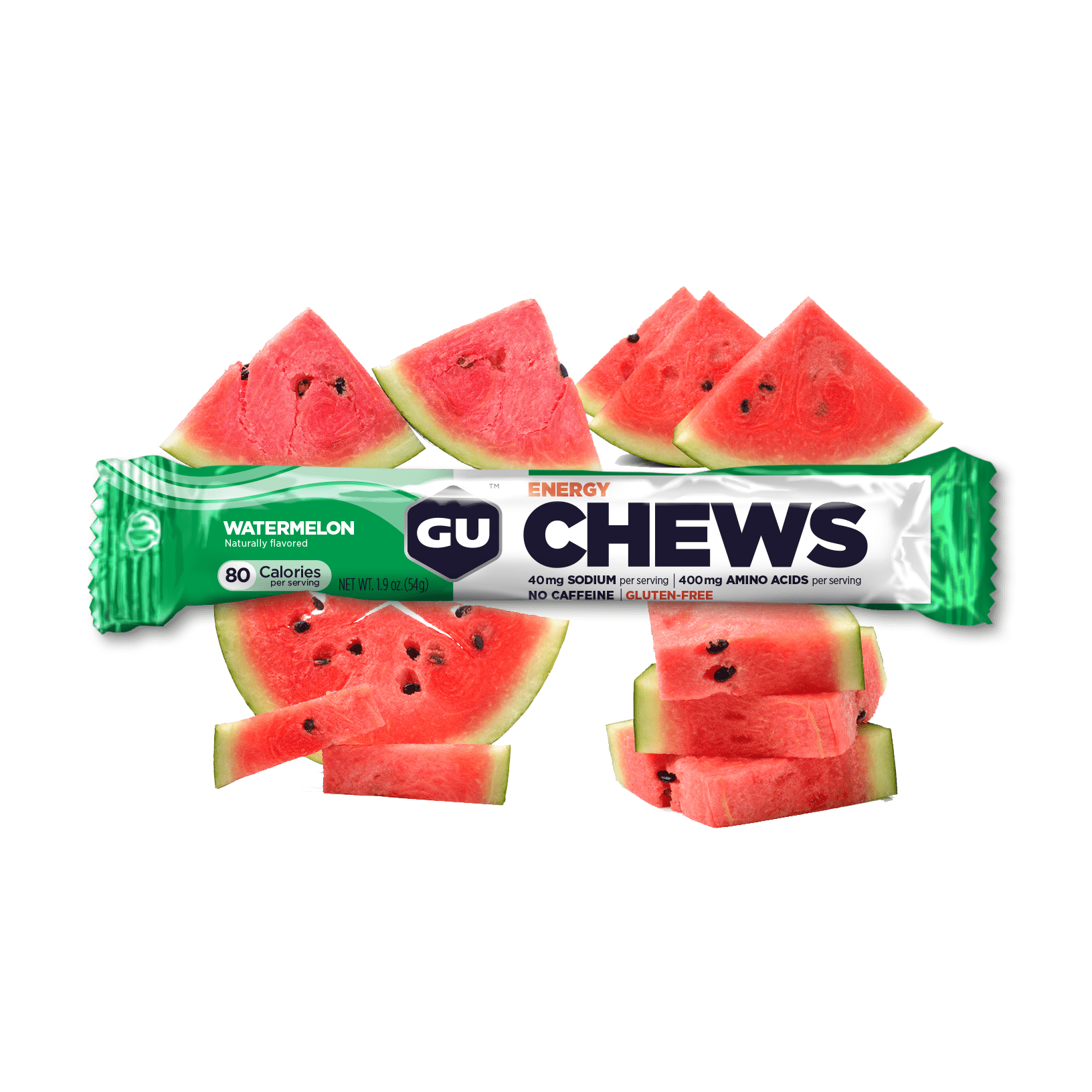 GU Energy, Chews, Watermelon, 18 count box