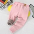 thumbnail image 3 of Ugoldhm Toddlers Sherpa Lined Pants - Elastic Waist Soft Baggy Bottom Pants for Fall Winter Warm, 3 of 6