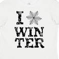 thumbnail image 4 of Inktastic I Love Winter Black and White Snowflakes Boys or Girls Toddler T-Shirt, 4 of 5