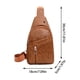 thumbnail image 3 of Mochila cruzada, bolso de pecho, mochila de senderismo, bolsa multiusos con correa, orificio para auriculares, plegable, portátil, nailon resistente, para viajes, para gimnasio,topliu, 3 of 9