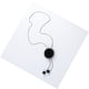 thumbnail image 3 of Elegante suéter de invierno cadena pompón adornos colgantes decoración de joyería para mujer Negro Yinane Collar de suéter cristalino, 3 of 8