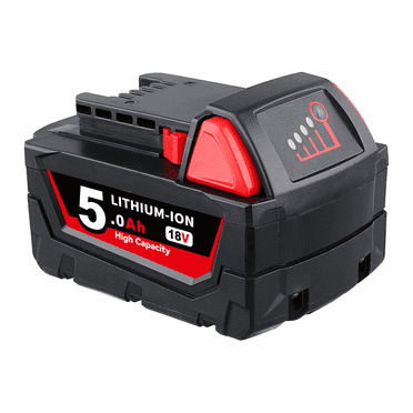 18V M-18 Replace for Milwaukee 5.0Ah 18V Lithium Battery Compatible with Milwaukee 18V 48-11-1850 48-11-1852 48-11-1850R 48-11-1840 48-11-1828 48-11-1820 Power Tool Battery