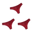 thumbnail image 2 of Qarigey Bragas de tiro bajo Tanga Ropa interior de mujer Tanga Diseño de encaje Atractivo Mano de obra fina Ropa de dormir transpirable Type4 NO4, 2 of 6