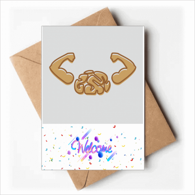 Brain Intelligence Force Exercice Bienvenue Retour Cartes de Voeux Enveloppes Vierges