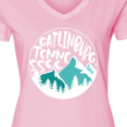 thumbnail image 4 of Inktastic Gatlinburg, Tennessee- Mountains Women's V-Neck T-Shirt, 4 of 5