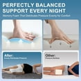 thumbnail image 4 of KAIPARA Knee Pillow for Side Sleepers, Memory Foam Knee Support Pillow, Comfortable Leg Pillow for Side Sleeping with Adjustable Strap,Relief for Sciatica, Back, HIPS, Knees, Joints, 4 of 8