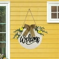 thumbnail image 6 of Wovilon St Patricks Day Garland Easter Garland Welcome Door Hanger Door Decoration Door Wreath Front Door Wreath Decor, 6 of 6