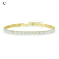 thumbnail image 1 of Collier Zircone Cubique Collier Populaire en Strass Rectangulaire, 1 of 4