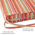 thumbnail image 3 of Greendale Home Fashions 18 x 18 in. Watermelon Stripe Outdoor Dining Seat Cushion (4-Pack), 3 of 6