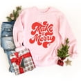 thumbnail image 6 of Make It Merry Cursive Distressed - Women's Graphic Sweatshirt, 6 of 17