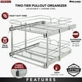 thumbnail image 5 of Rev-A-Shelf 5WB2-2122CR-1 21x22in 2-Tier Wire Pullout Cabinet Drawer Basket, 5 of 13