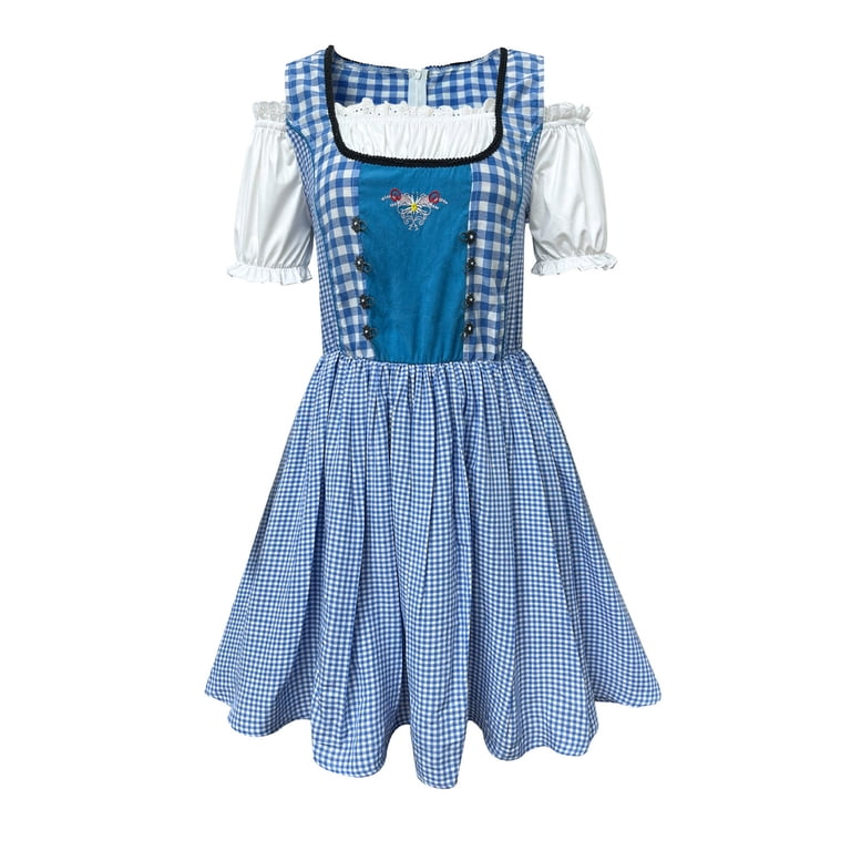 beer festival dress Halloween costumes cute children's beer festival skirts multi-color Blue / L by Blue Zone Planet main image 1