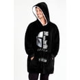 thumbnail image 3 of Sudadera con capucha Disney Baby Yoda Star Wars para hombre, color blanco y negro, 3 of 6
