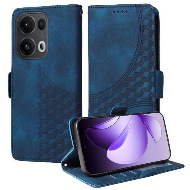 Funda GANGXUN para OPPO Reno 14 Pro 5G con diseño acolchado elegante, cuero PU, protección total y ajuste preciso