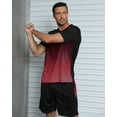 thumbnail image 5 of BUYJYA 3Pack Men's Workout Set Gym Clothes Active Shorts Shirt Set for Running Basketball Football and Daily Life,Size S-3XL, 5 of 7