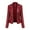 Red, variant on Women Long Sleeve Shacket Jacket Hot Sale Clearance Women's Slim Leather Stand Collar Zip Motorcycle Suit Belt Coat Jacket Tops