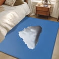thumbnail image 6 of Blue Sky Area Rug 4x6 Washable Rug Non Slip Abstract Sky White Minimalist Large Area Rug Indoor Floor Carpet for Entryway Bedroom Kitchen Living Room Home Office Dining Room Nursery, 6 of 9