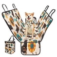 thumbnail image 2 of Pzuqiu Flower Dachshund Back Seat Extender for Dogs -Large Spack, Waterproof Dog Hammock for Cars with Adjustable Pet Bandanas & Car Trash Can, 2 of 6