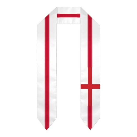 Graduation Sash England Flag scarf Shawl Stole Sapphire Blue with Star Stripe Bachelor Gown Accessory Ribbon 180*14cm