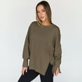 thumbnail image 3 of SUNBS Womens Oversized Sweatshirts Crewneck Hoodies Casual Long Sleeve Pullover Fall Winter Clothes, S-2XL, 3 of 8