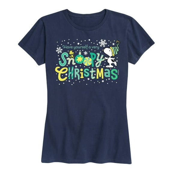 Peanuts - A Very Snoopy Christmas - Women's Short Sleeve Graphic T-Shirt