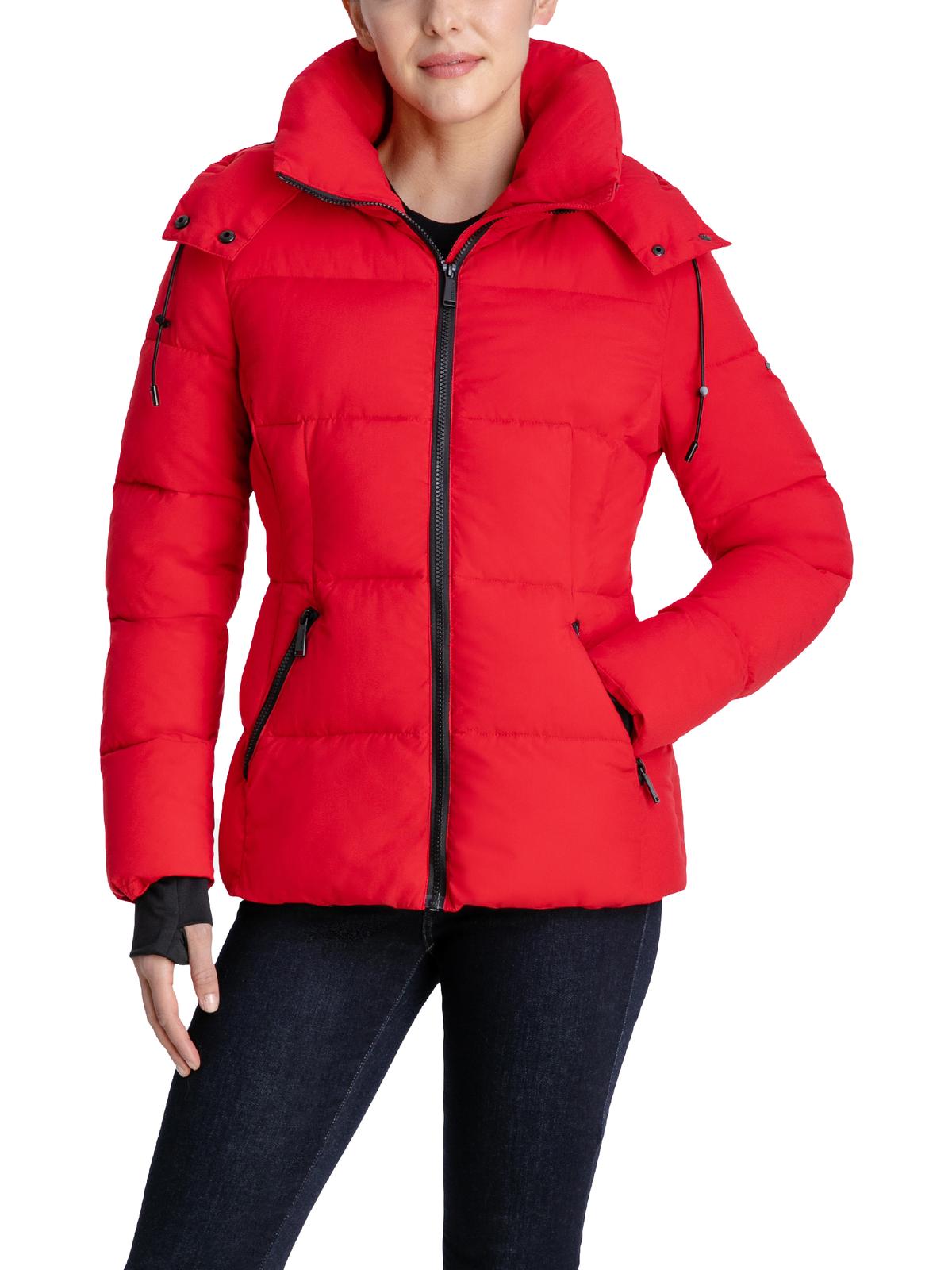 BCBG Max Azria Women's Short Quilted Hooded Winter Puffer Coat
