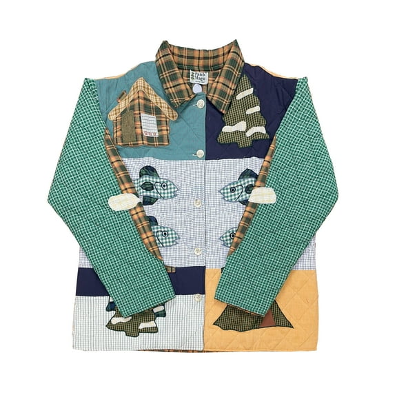 Patchmagic Cabin Bear Quilted Cotton Outerwear Jacket, Men's