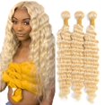 thumbnail image 1 of Hair Bundles HeumHRN 613 Blonde Deep Wave 70-80 cm, 3 x 50 g, 1 of 9
