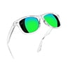 A-Transparent frame/Mirrored green