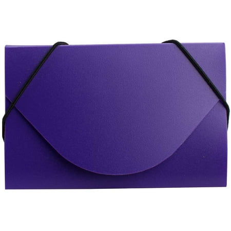 UPC: 0700112164552 | JAM Plastic Business Card Holder Case  Purple  1/Pack