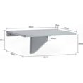 thumbnail image 1 of Compact Foldable Wall Table, Space-Saving Drop-Leaf Design for Kitchen, Bar, Office, Mini Size Ideal for Small Rooms, 1 of 5