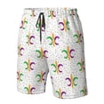 thumbnail image 5 of Naloa Mardi Gras Carnival1 Men's Beach Shorts, Surfing shorts, Swim trunks, Quick Dry Swim Trunks for Surfing Beach Fun - X-Large, 5 of 9