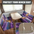 thumbnail image 4 of FOR U DESIGNS Horse Butterfly Lavender Print RV Dinette Cushion Covers Replacement Camper Cushion Slipcover Scratch-resistant RV Couch Covers, 1 Backrest Cover 1 Bench Cover and 1 Pillowcase, 4 of 8