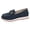 Blue, variant on Rokment Women's Loafers Comfortable Platform Memory Foam Slip on Work Flat Shoes for Women Leather Casual Dressy Walking Sneakers Black Size 6.5