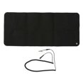 thumbnail image 1 of Grand tapis de mise à la terre multifonction noir pour bureau (11,81 x 26,77 pouces), 1 of 4