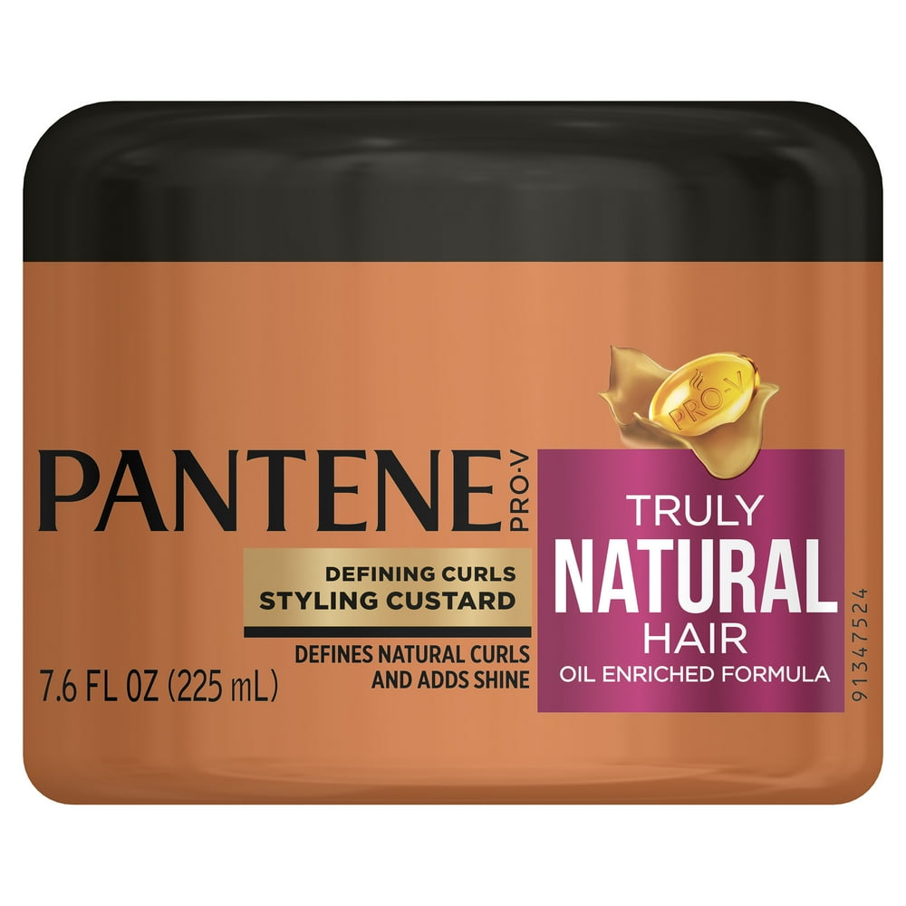 Pantene ProV Truly Natural Hair Defining Curls Styling Custard, 7.6 Fl