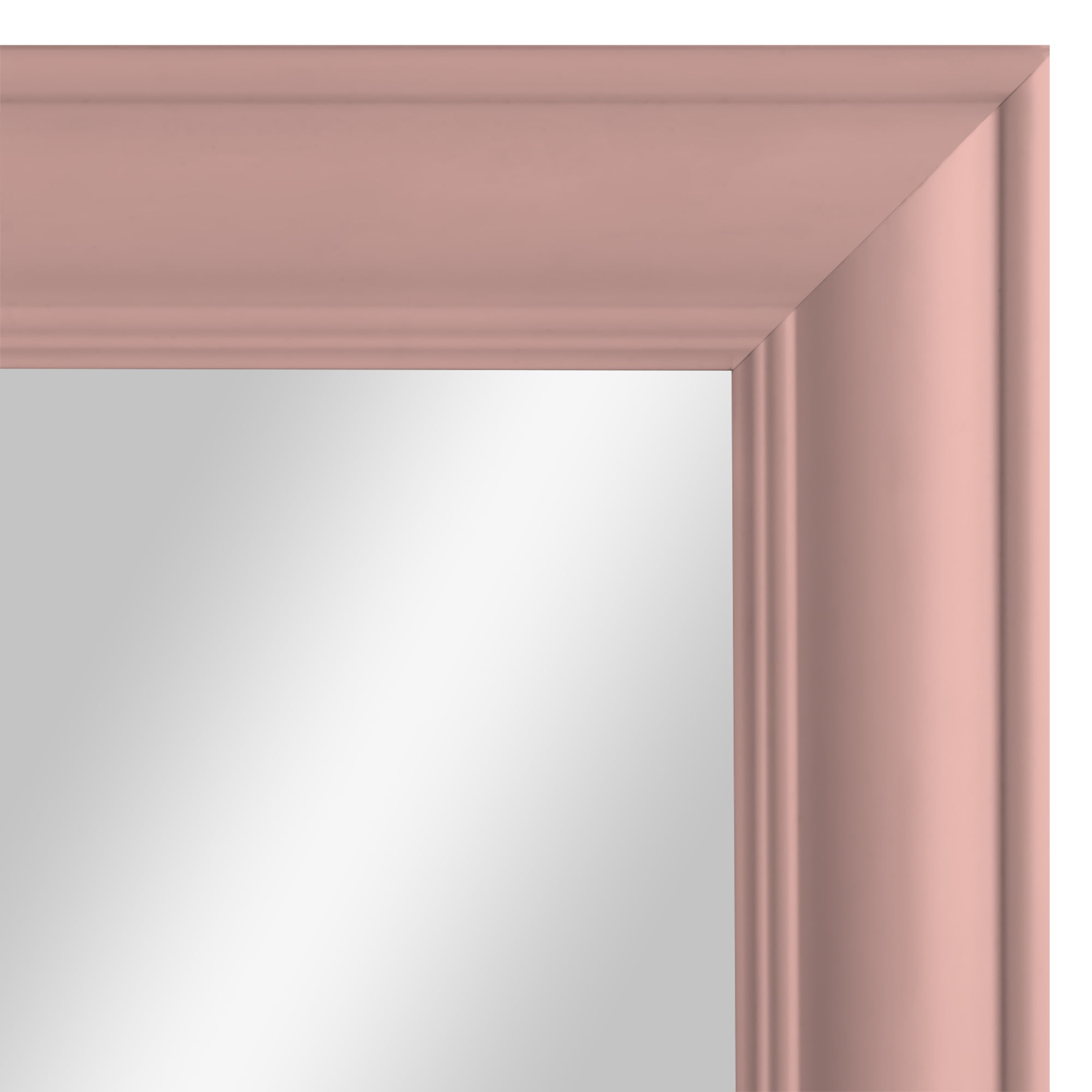 (4 pack) Mainstays 14.25" x 50.25" Pink Over the Door Mirror