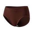 thumbnail image 2 of sunsanly Women Underpants Seamless Solid Color Soft Breathable Low Waist Cotton Crotch Moisture-wicking Elastic Lady Briefs Sports Panties Female Underwear, 2 of 8